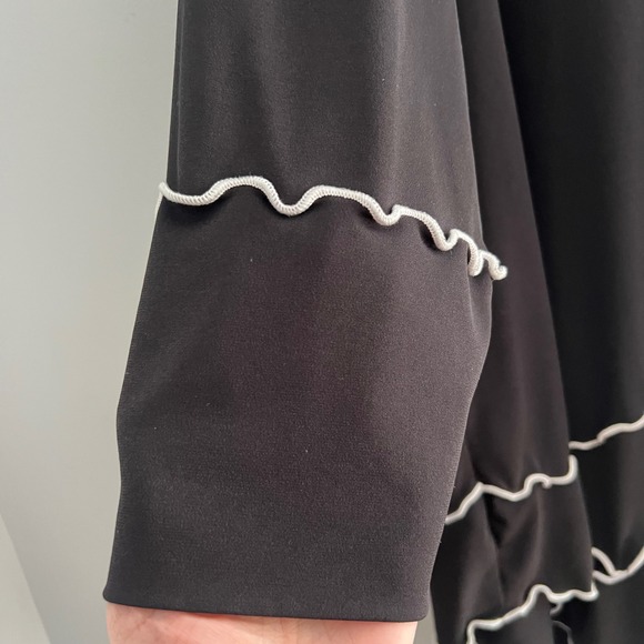 IC by Connie K Womens Asymmetrical Ruffle Tunic Top XXL USA Lagenlook Artsy - Picture 5 of 8